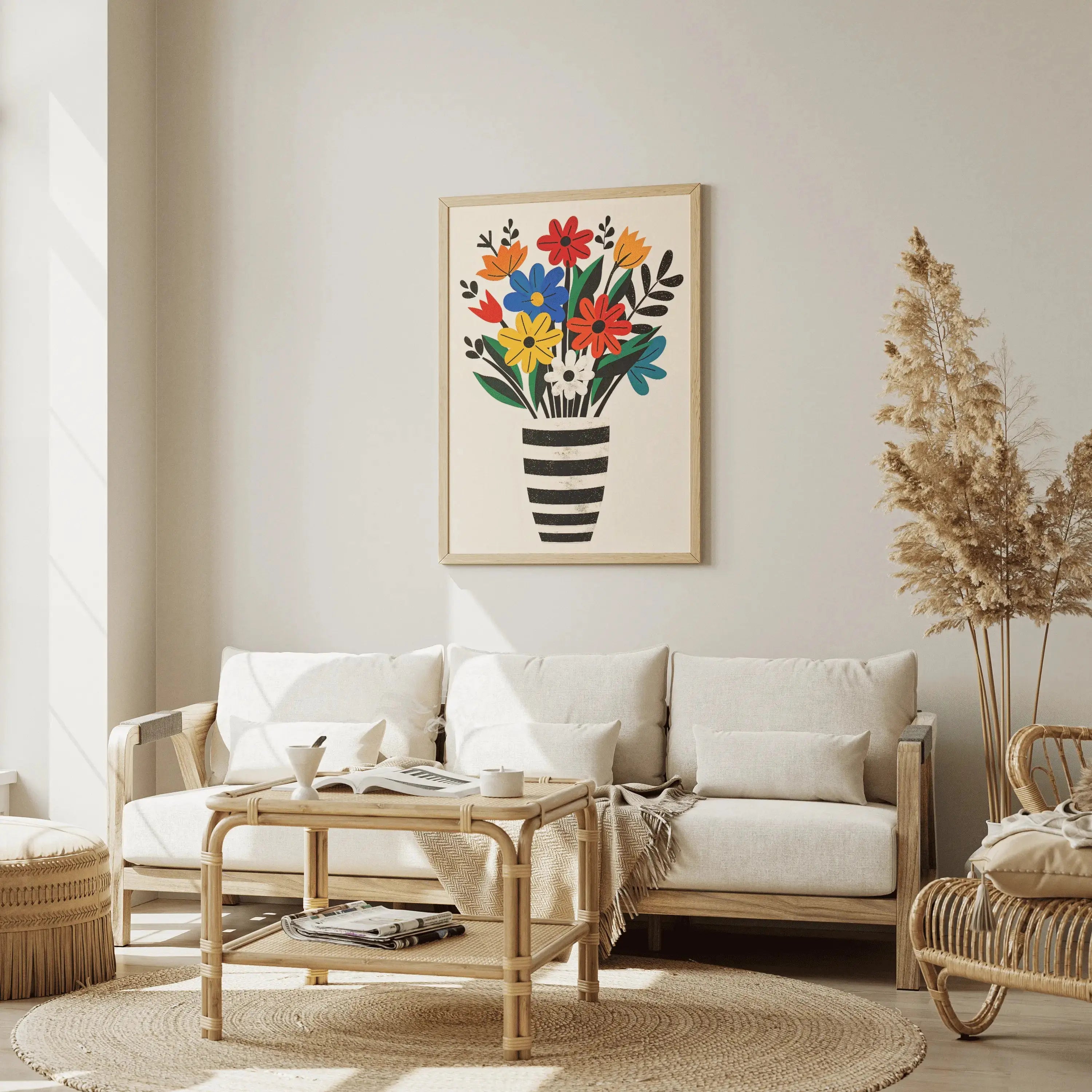 Tableau Décoration Murale - Bouquet Florale Colorée