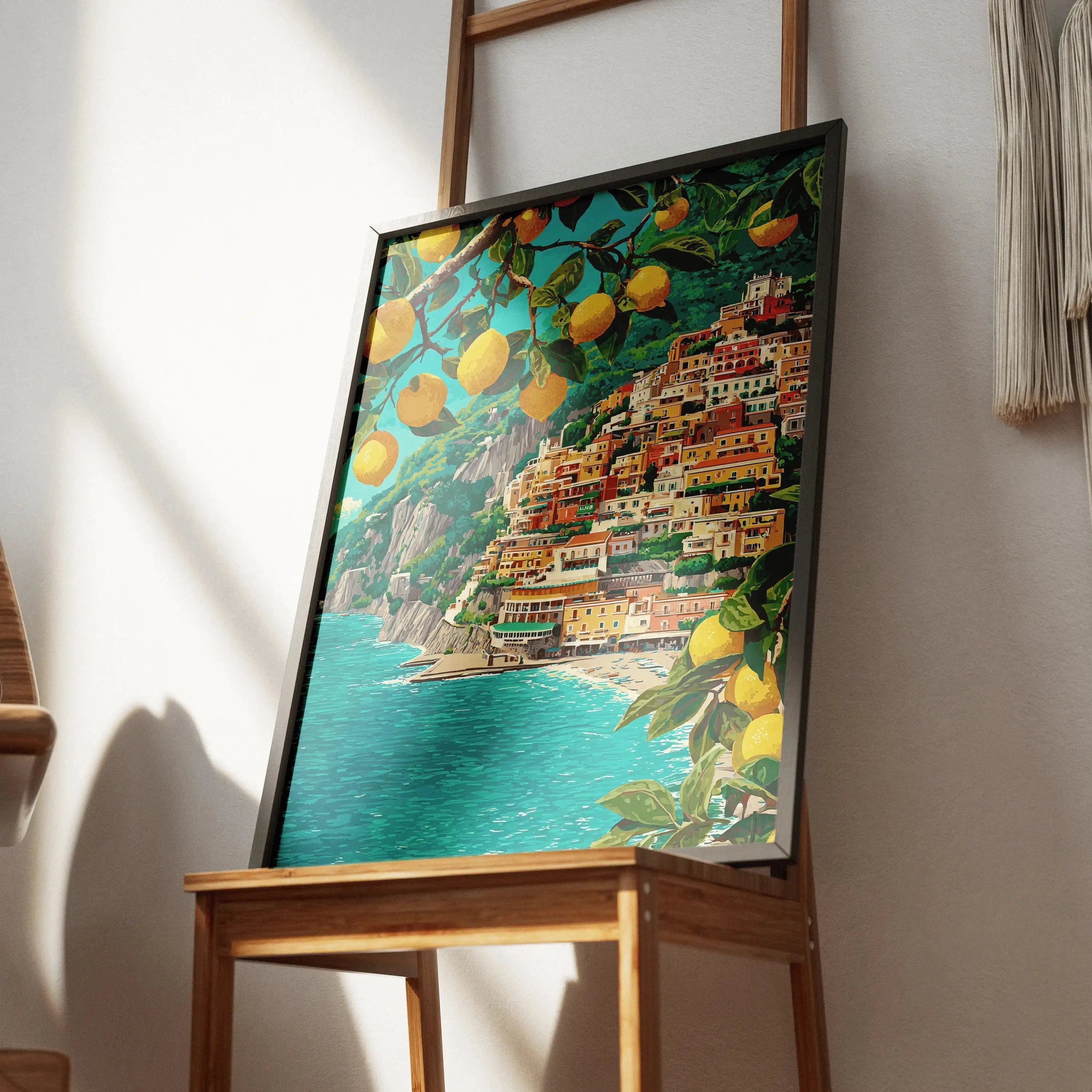 Tableau Décoration Murale - Citrons de Positano – Ambiance Italie ensoleillée - Kivura Shop