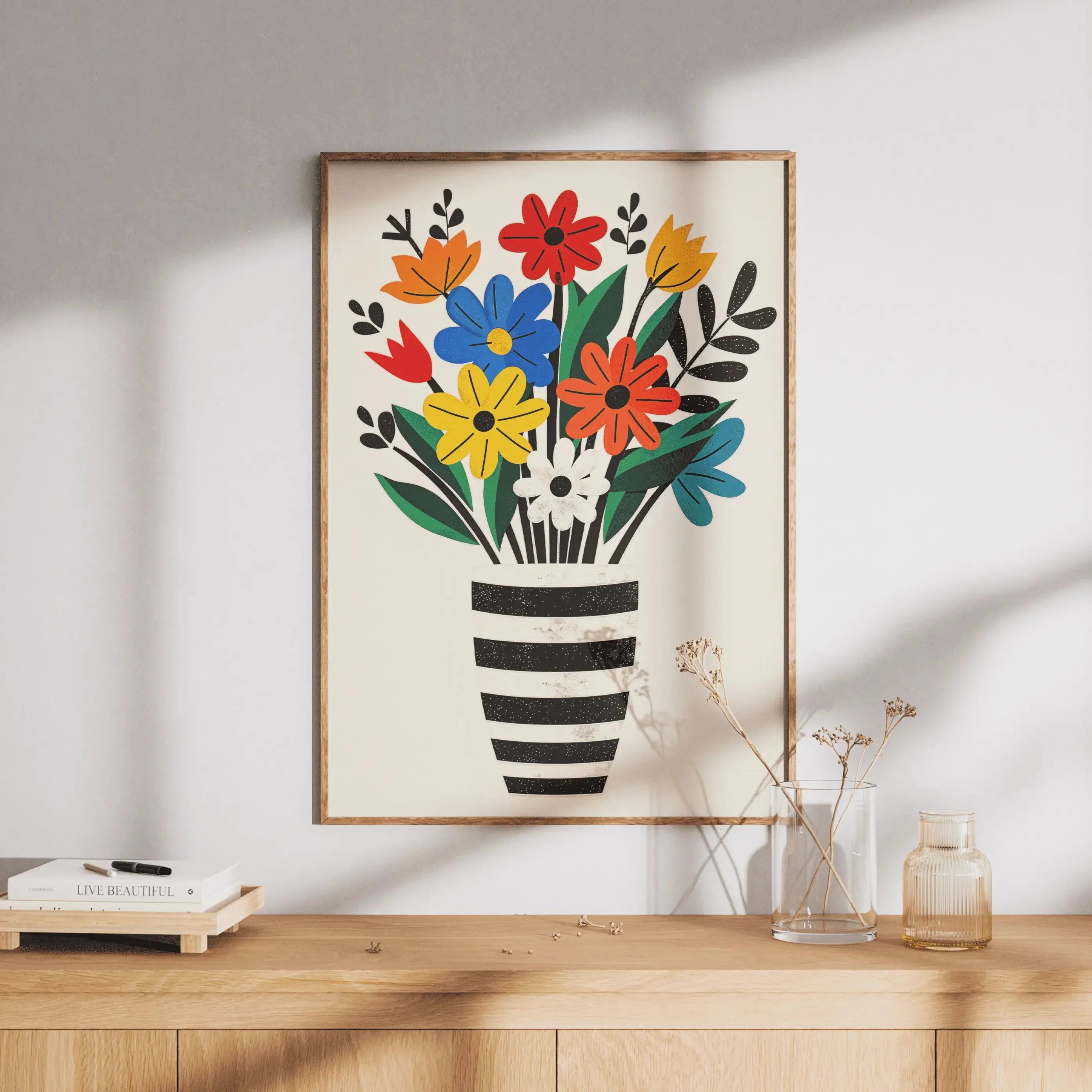 Tableau Décoration Murale - Bouquet Florale Colorée
