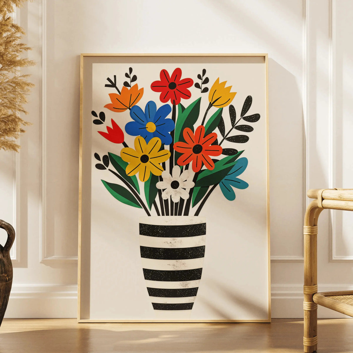 Tableau Décoration Murale - Bouquet Florale Colorée