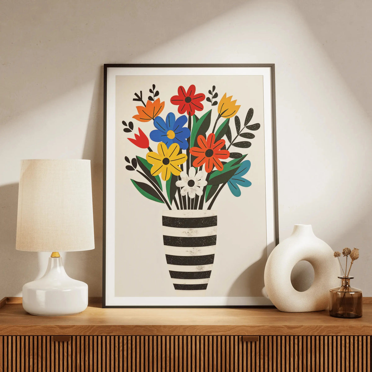 Tableau Décoration Murale - Bouquet Florale Colorée
