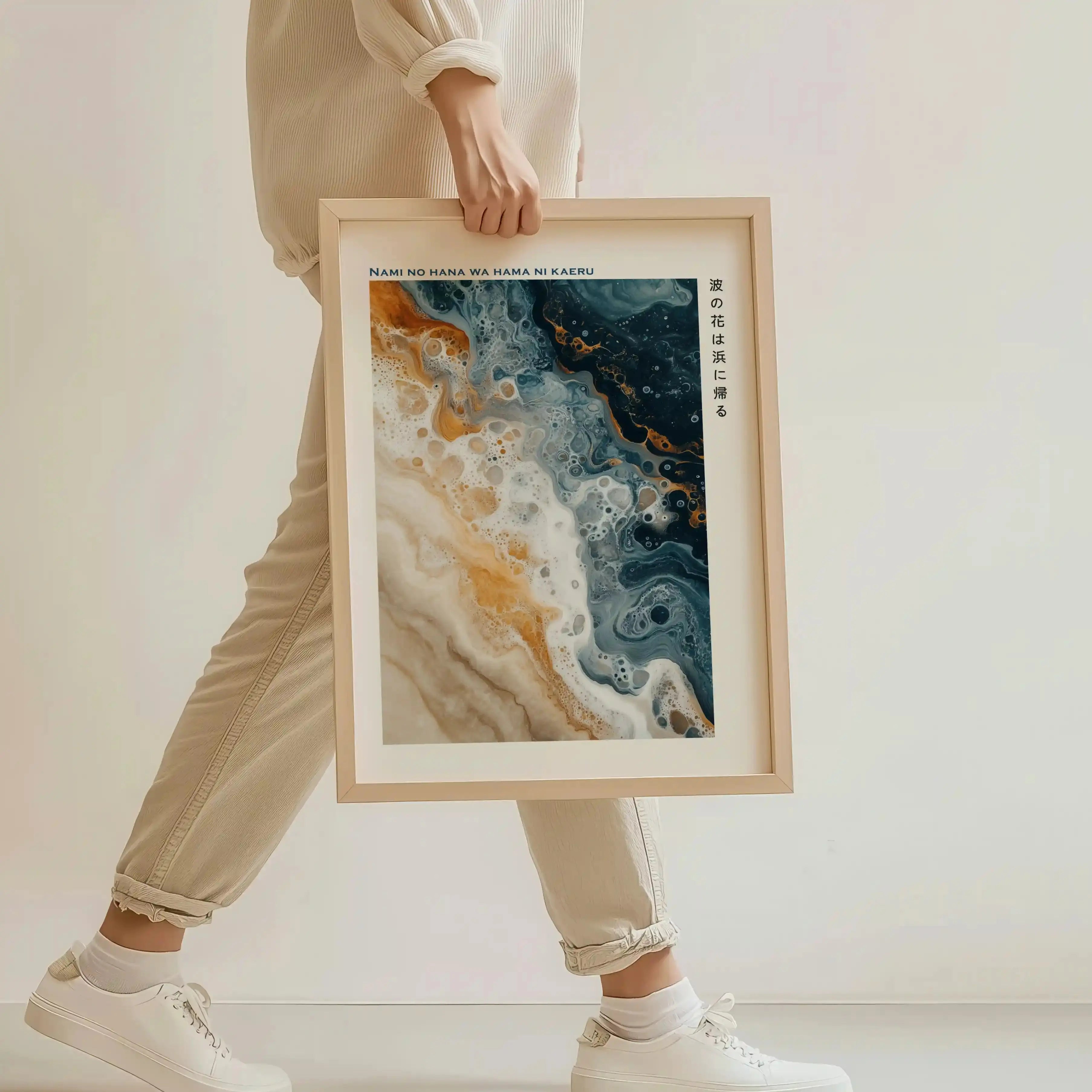 Tableau Japonais – Nami – L’Écume qui Retourne à la Mer Kivura Shop