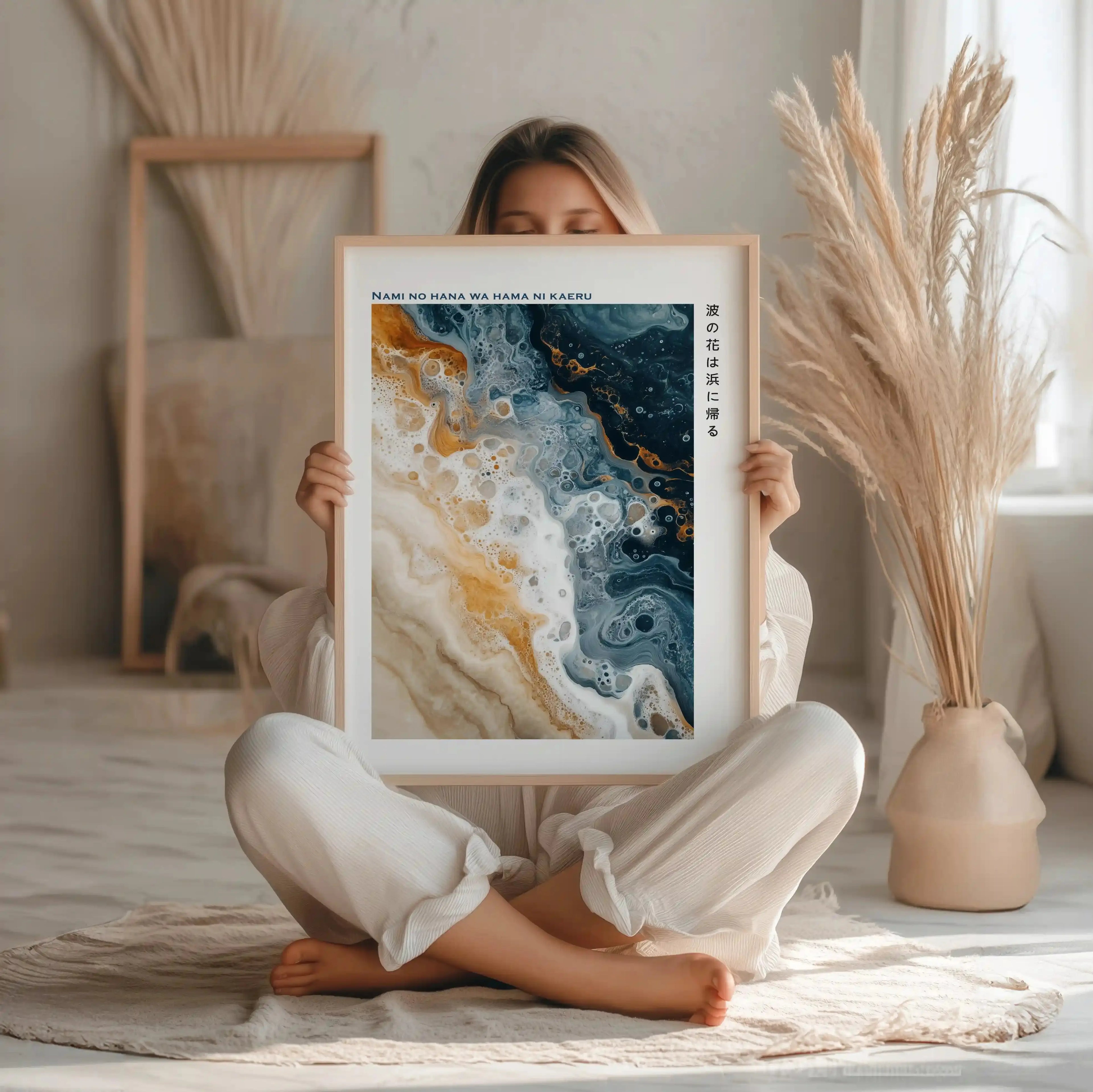 Tableau Japonais – Nami – L’Écume qui Retourne à la Mer Kivura Shop