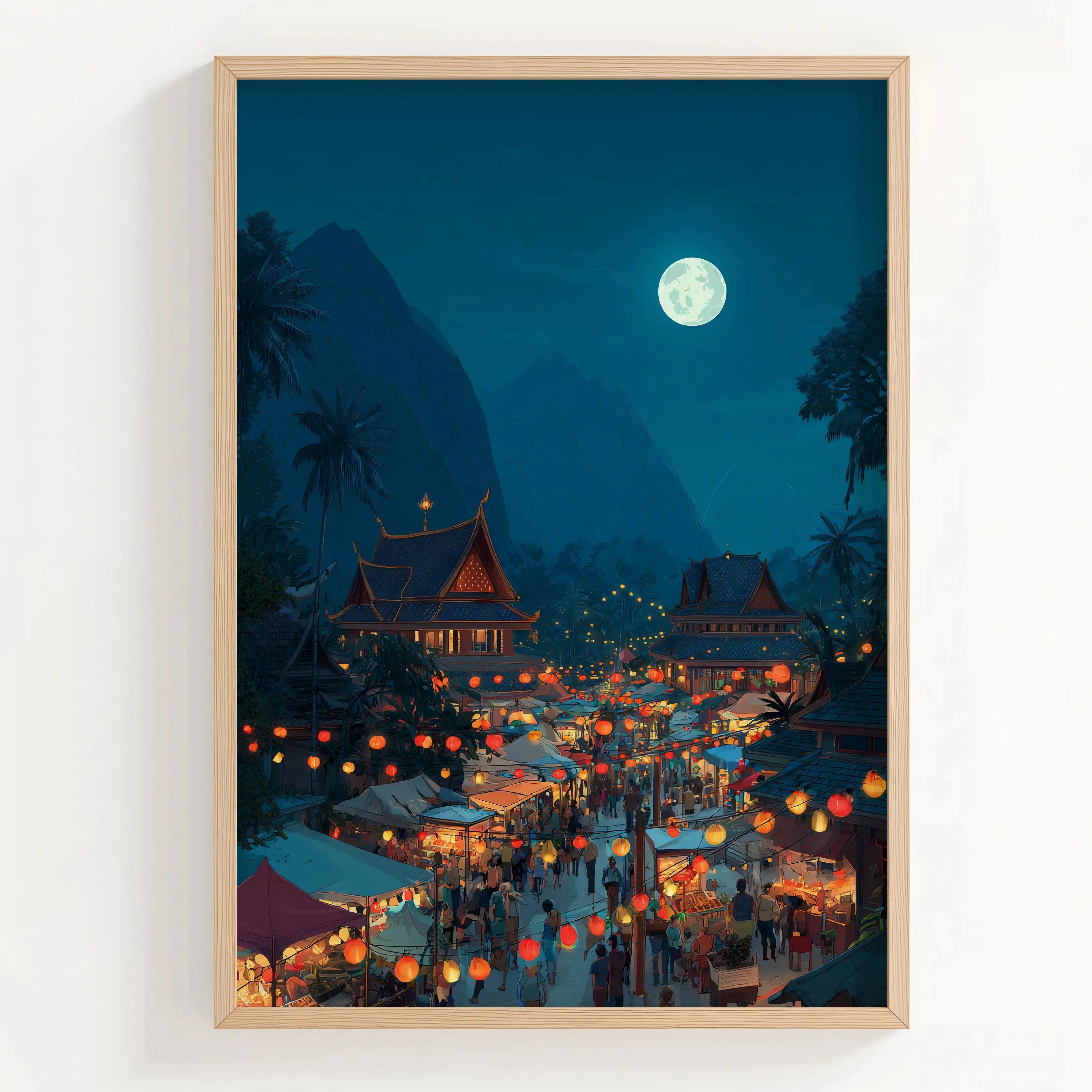 Tableau Nuit de Marché Vietnam My Store