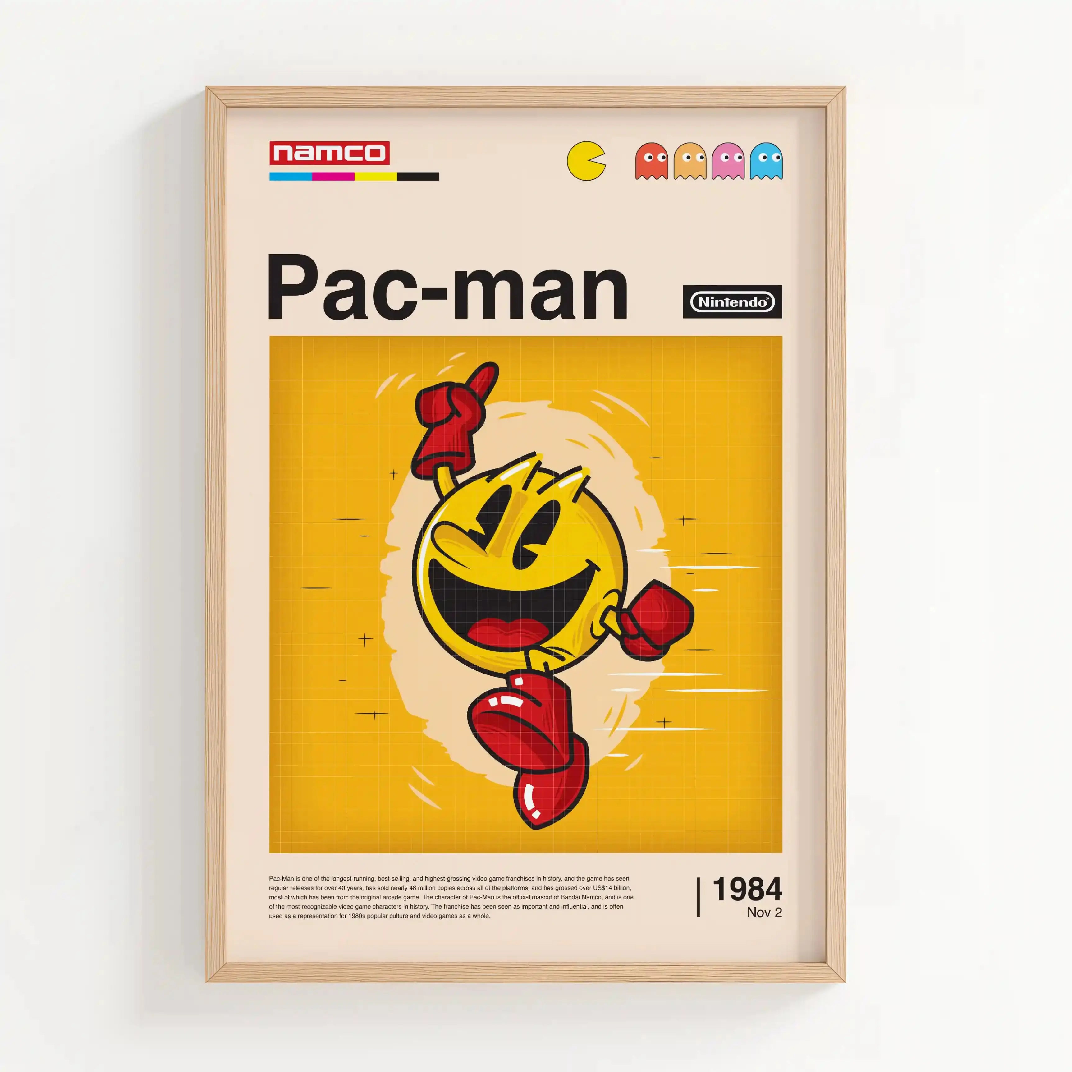 Tableau Decoration - Pac-Man- La Légende du Labyrinthe Kivura Shop