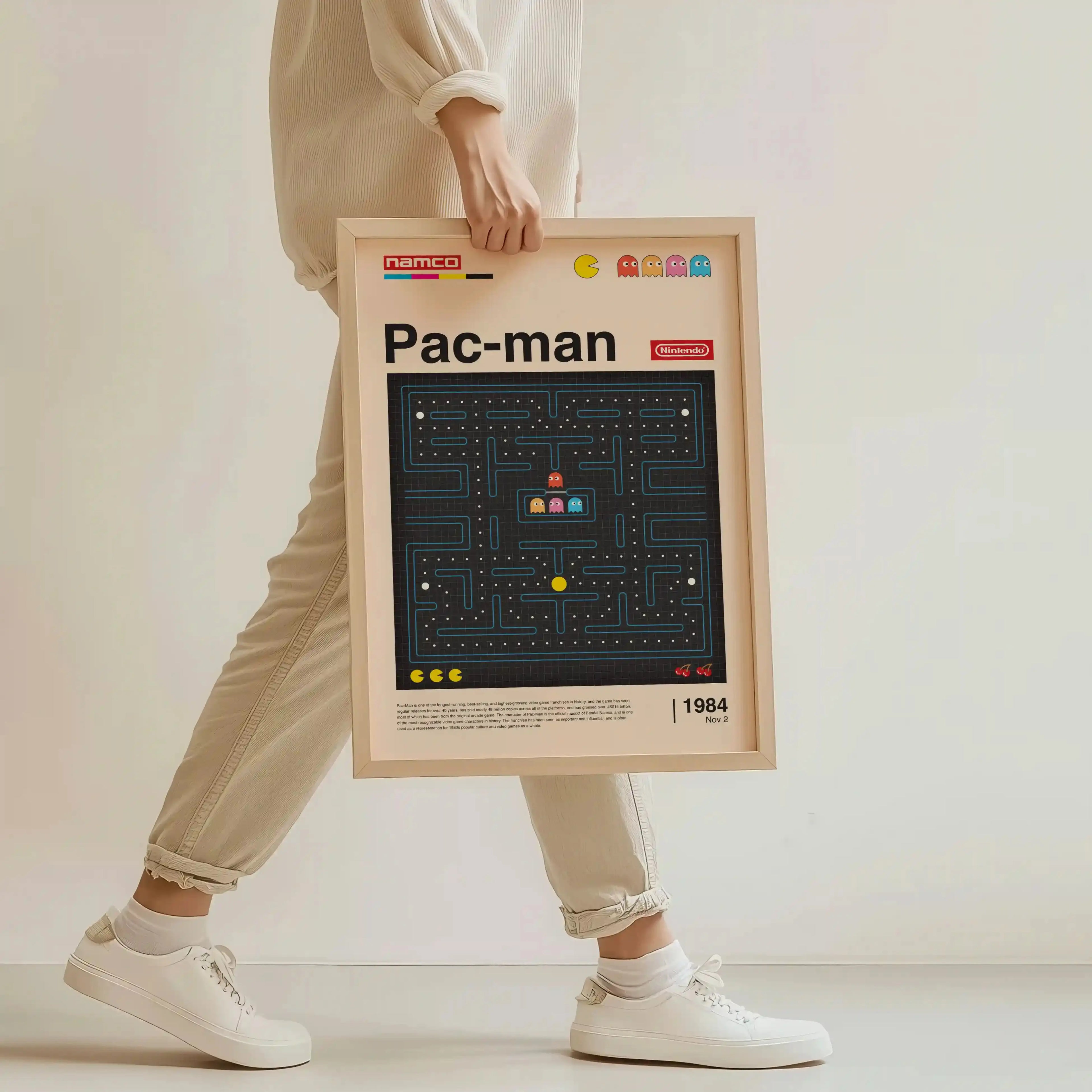Tableau Decoration - Pac-Man Game - Édition Arcade Vintage Kivura Shop