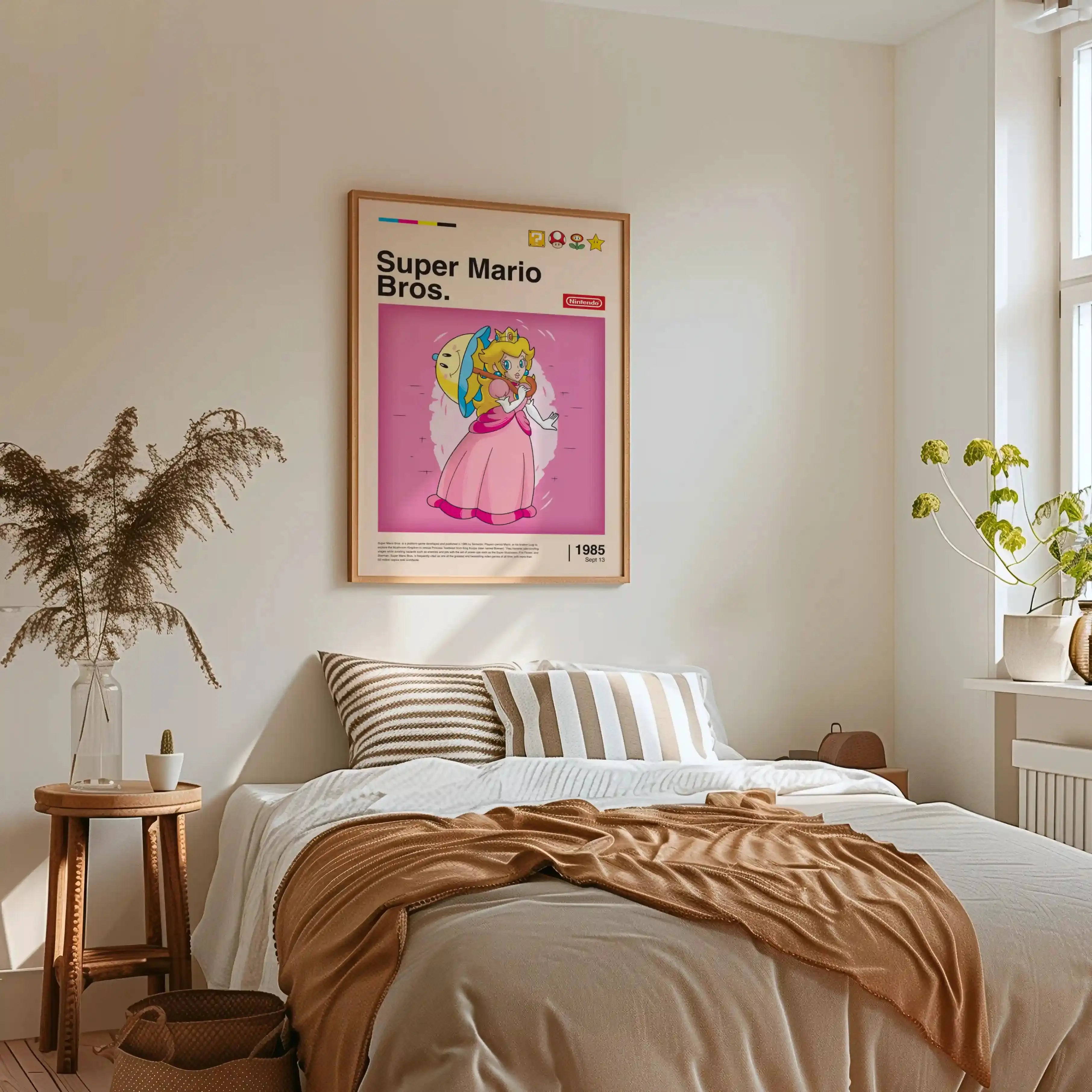 Tableau Decoration - Peach - Princesse du Royaume Pixelisé Kivura Shop