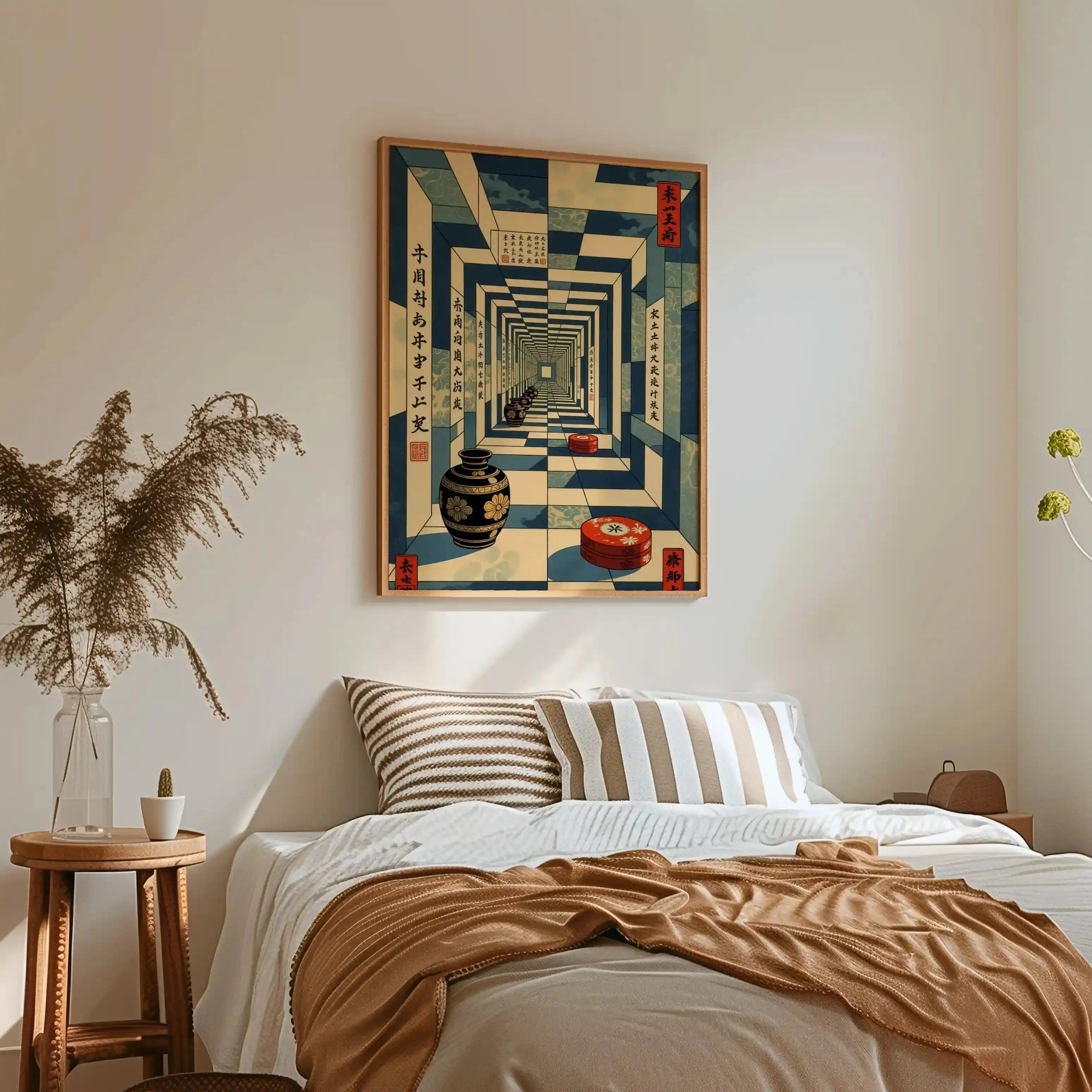 Tableau Moderne - Le Couloir des Époques – Perspectives Japonaises Kivura Shop