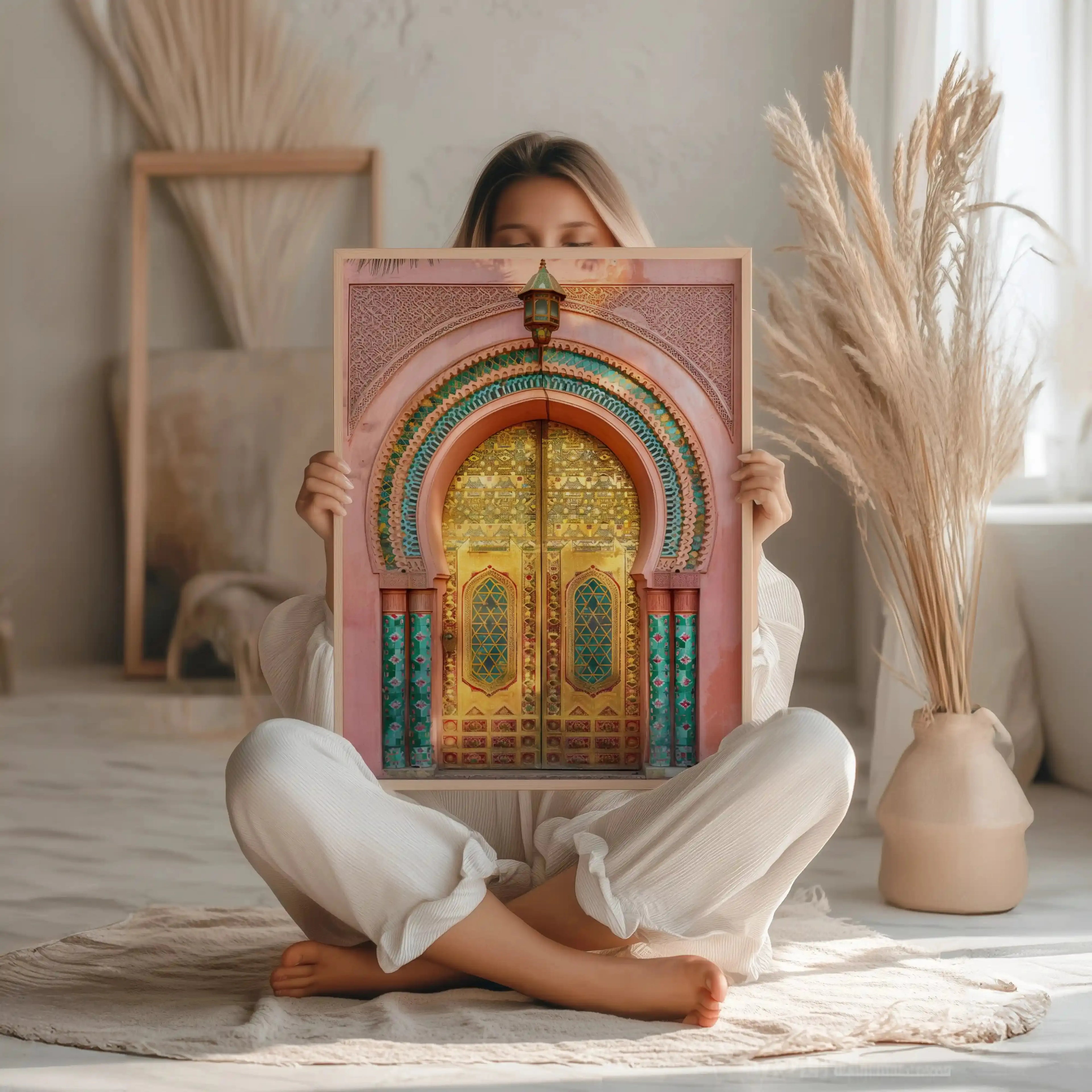 Tableau Marocain Porte – Décoration Murale Orientale Élégante Kivura Shop