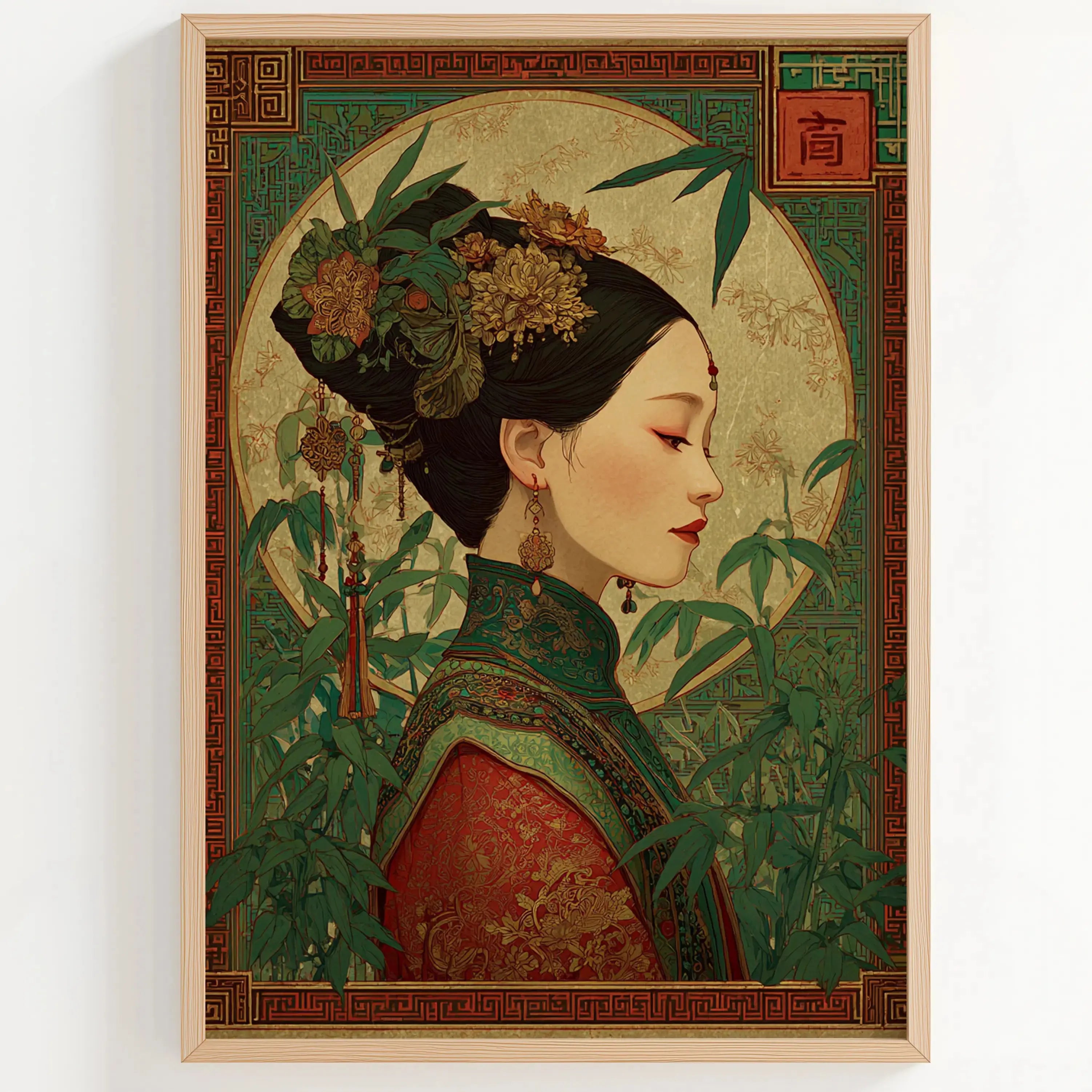 Tableau Décoration Murale – Mei Hua – Beauté Impériale Kivura Shop