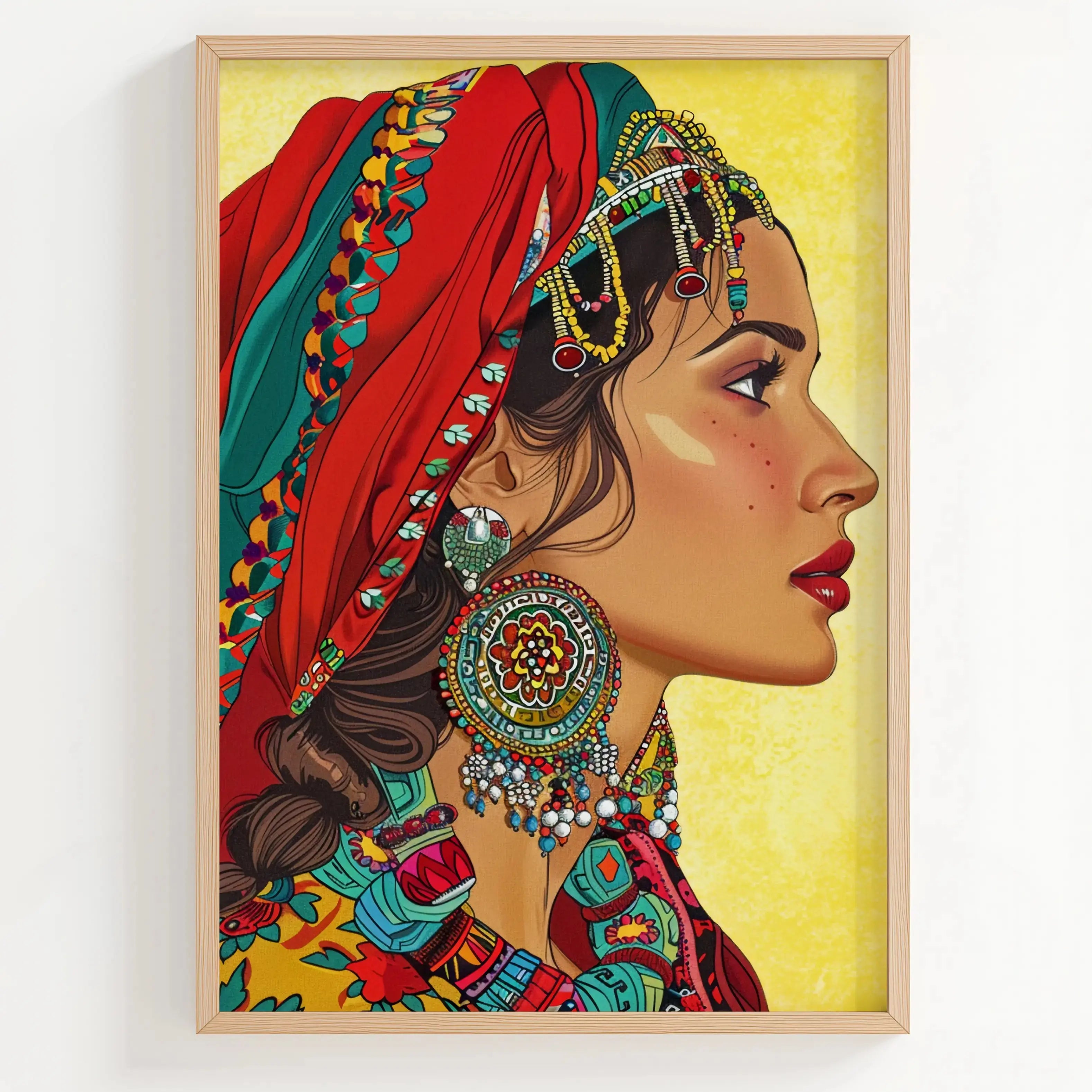 Tableau Décoration Murale Orientale – Élégance et Couleurs du Maghreb Kivura Shop