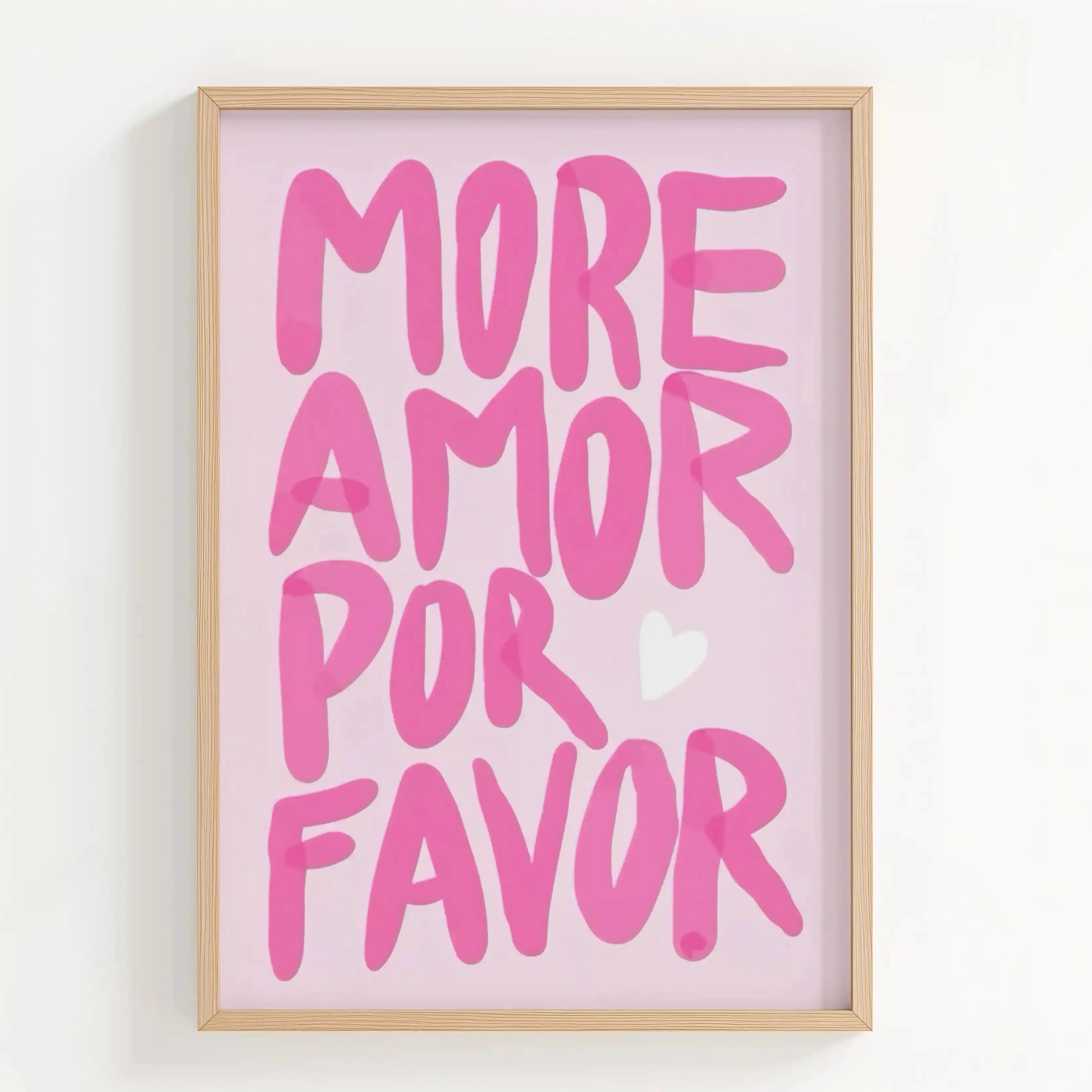 Tableau Décoration – More Amor Por Favor Kivura Shop