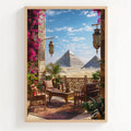 Tableau Pyramides – Terrasse Orientale et Décoration Murale Inspirante Kivura Shop