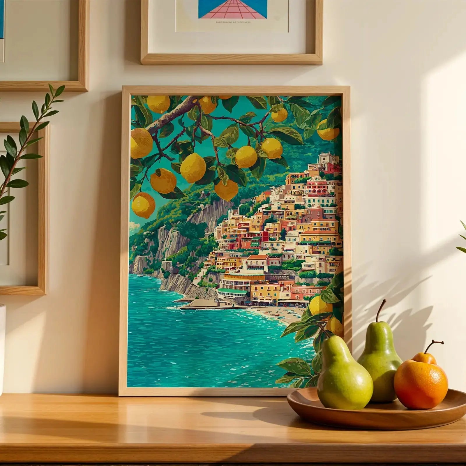Tableau Décoration Murale - Citrons de Positano – Ambiance Italie ensoleillée