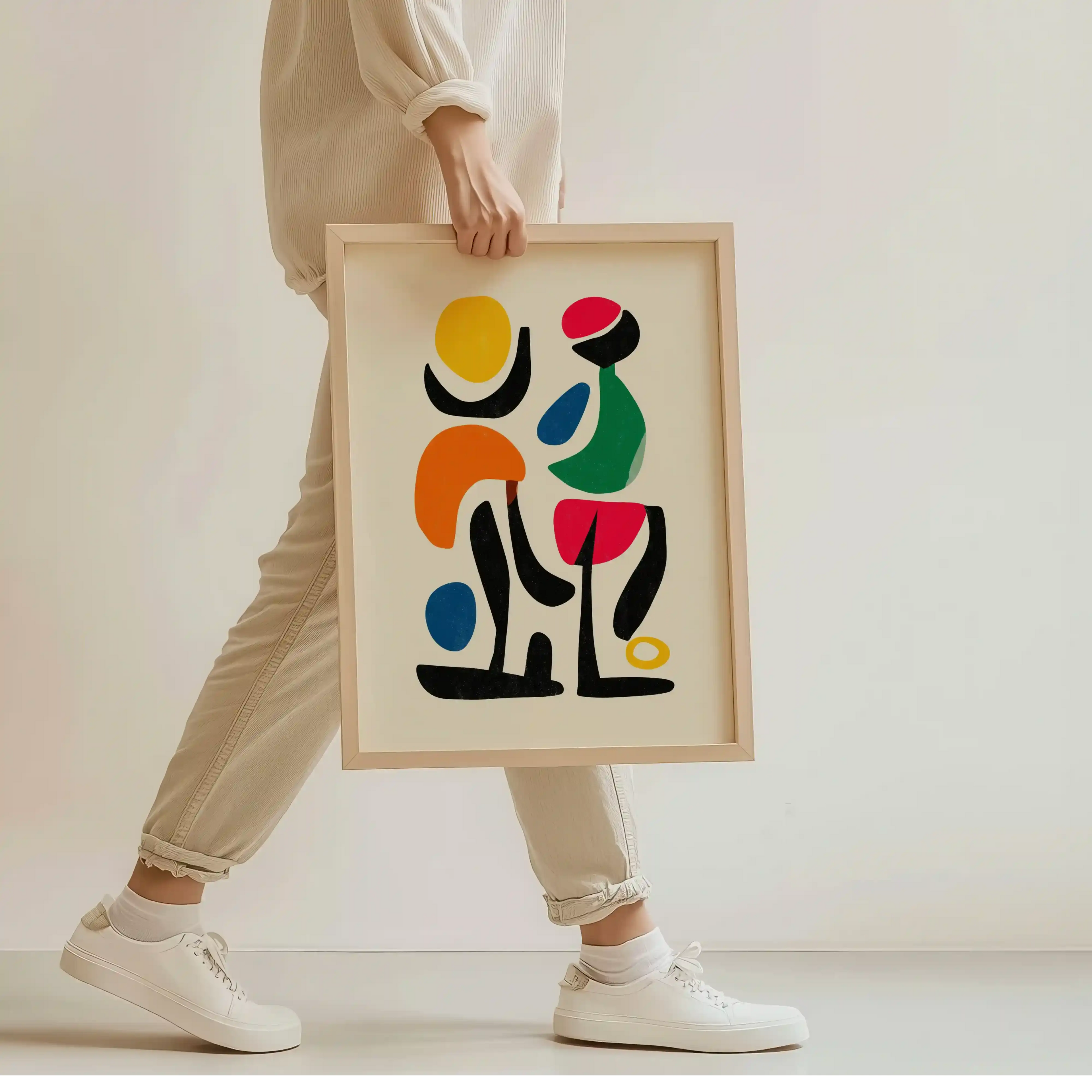 Tableau Abstraction Moderne – Formes & Couleurs – Décoration Murale Kivura Shop