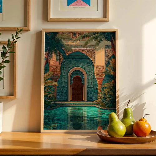 Tableau Décoration Murale  Oriental Marocain – Palais Marocain l | Ambiance Riad Chic