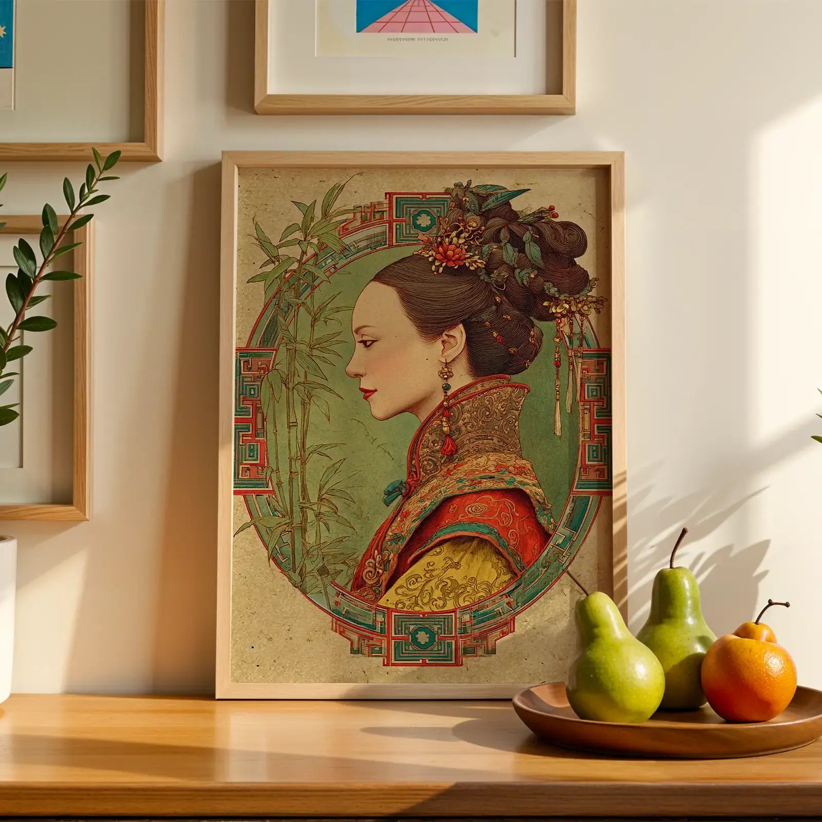Tableau Portrait Impérial Chinois – Hanami Royale | Art Décoratif Asiatique