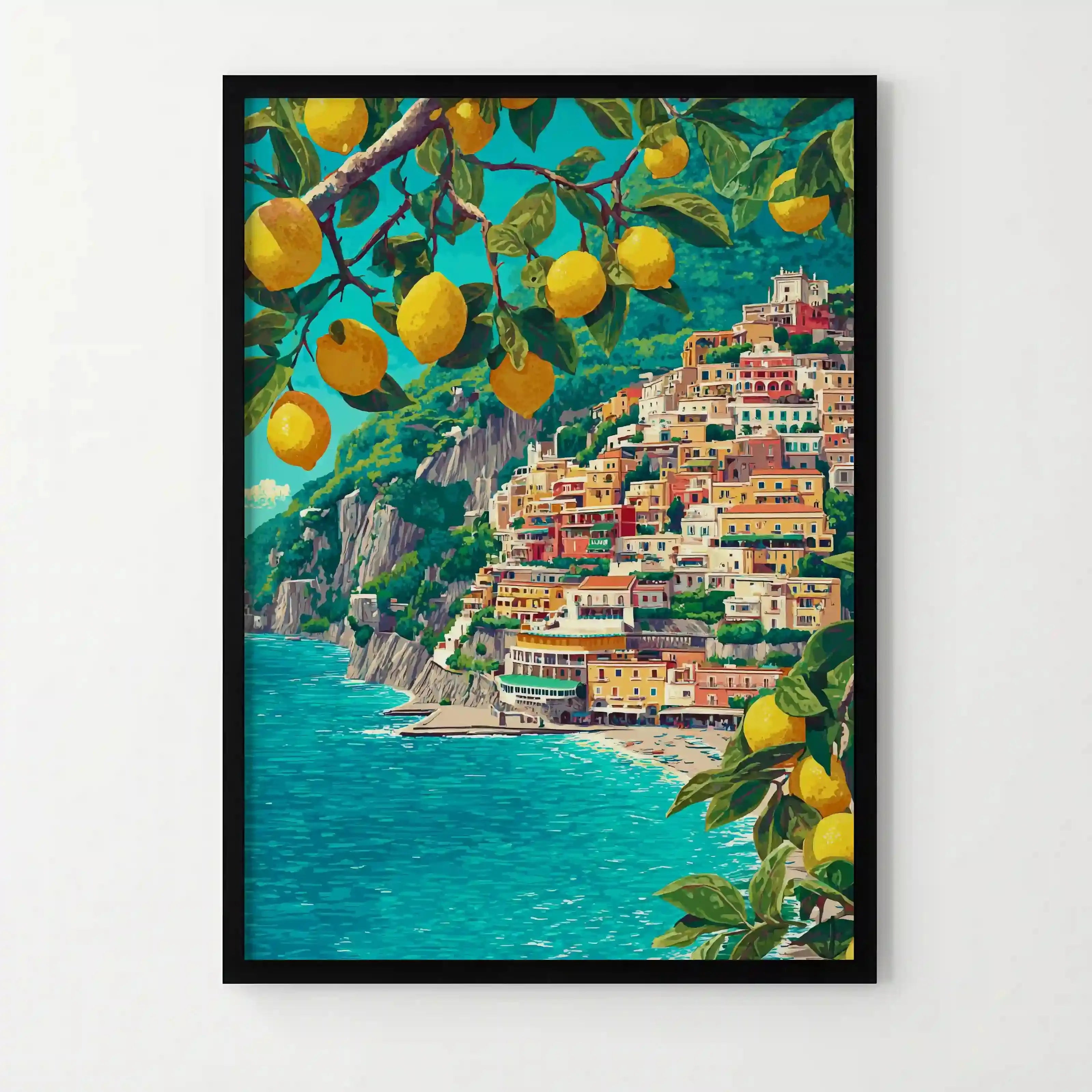 Tableau Citrons – Citrons de Positano – Ambiance Italie ensoleillée
