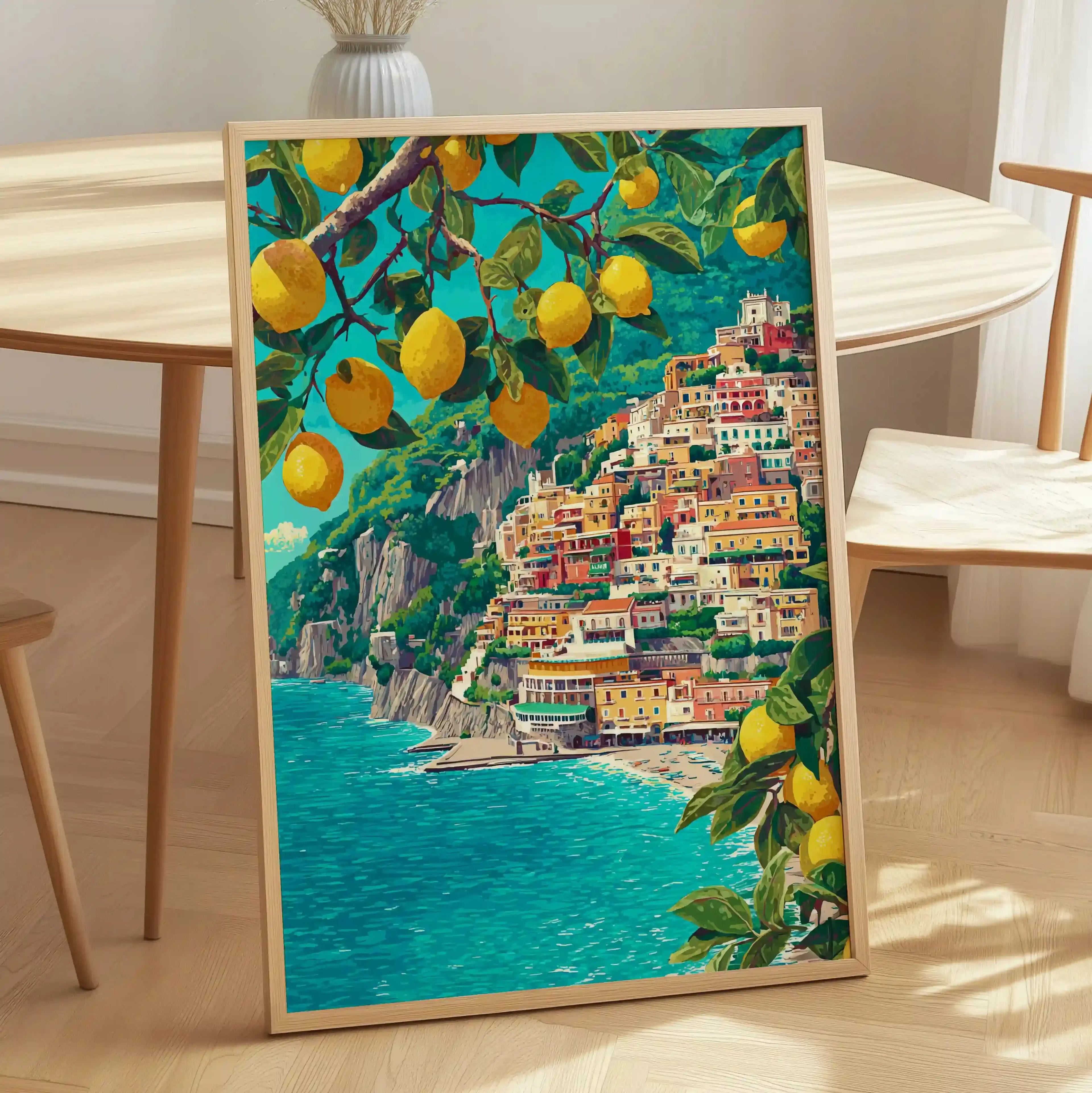 Tableau Citrons – Citrons de Positano – Ambiance Italie ensoleillée
